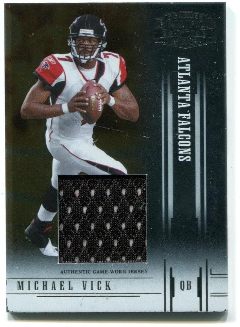 Michael Vick 2005 Donruss Playoff Gridiron Gear Jersey Card #72/150 - Unsigned Football Cards