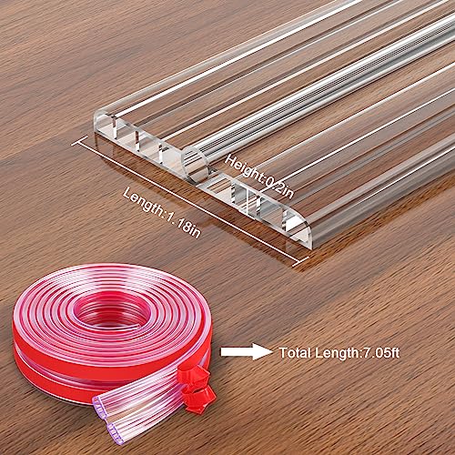 Image of HOMREALM Baby Proofing 7.05ft Long (1.18 inch Wide) Corner Guards Furniture Corner & Edge Safety Bumpers Corner Covers Protectors Baby Proof Bumper & Cushion to Cover Sharp Furniture & Table Edges