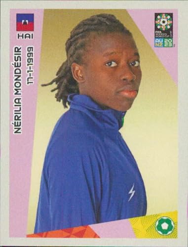 Miniatura 1 de 2023 Panini FIFA Women's World Cup Stickers #241 Nerilia Mondesir Haiti Mini Sticker Soccer Futbol Trading Card