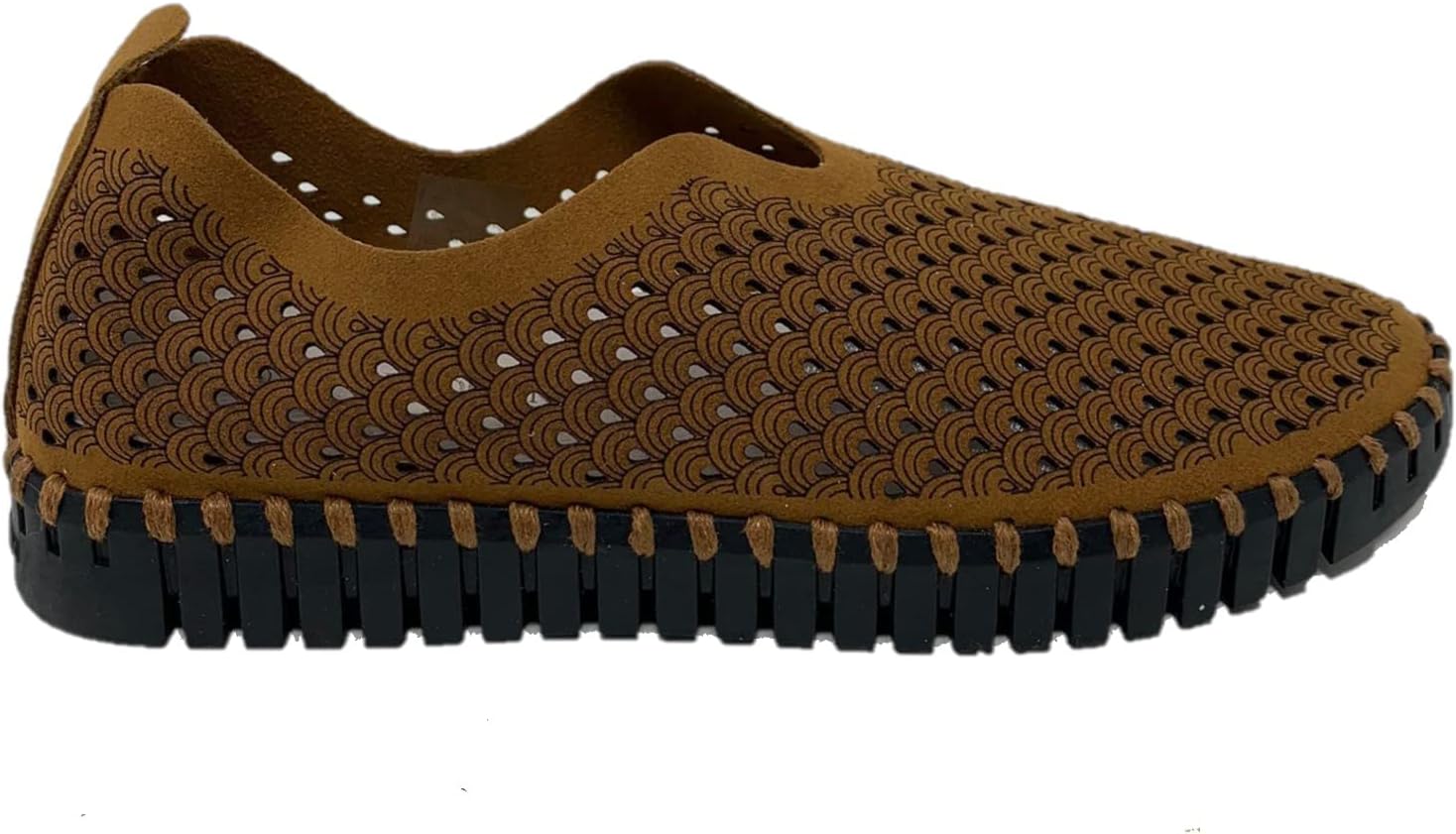 ILSE JACOBSEN HORNBÆK Women's Tulip 3575 Flat | Slip-On | Low-Top | Cashew | 39 EU/ 9 M US