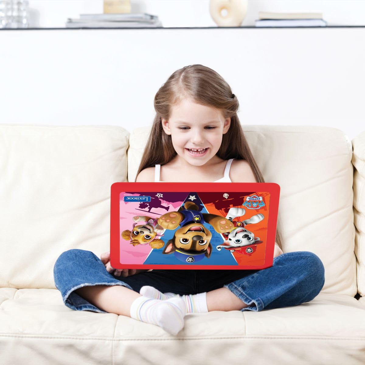 Lexibook, Paw Patrol, Laptop Educativo Bilingue, Inglese e Italiano, 164 Attività, Matematica, Giochi di Logica, Modalità Musicale, Grande Schermo LCD, Rosso/Blu, JC601PAi5LXB