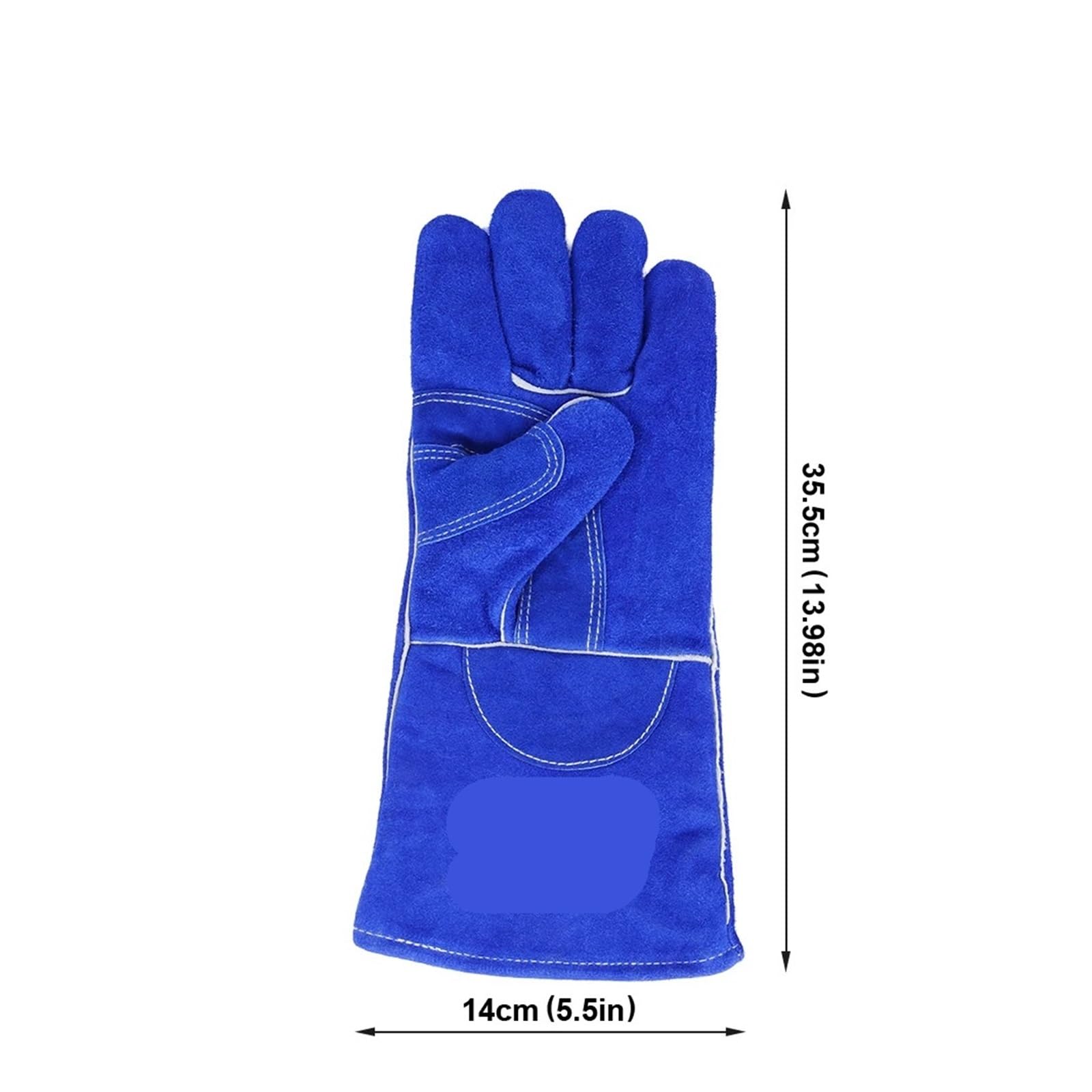 Guantes Soldador Guantes protectores de soldadura con varilla resistente al calor/soldador Tig/parrilla/estufa/barbacoa, guantes trabajo, seguridad