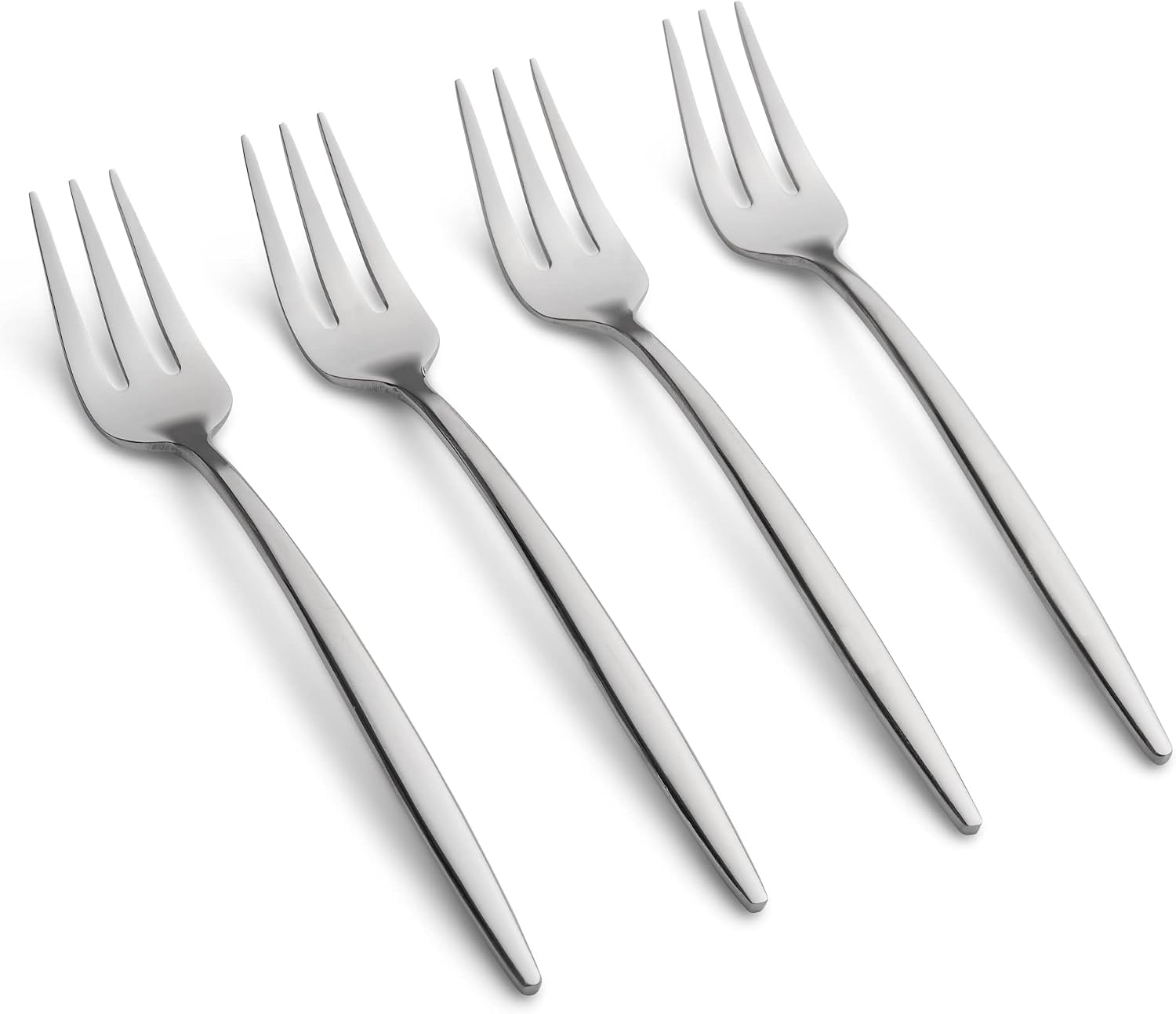 Cambridge Silversmiths Gaze Mirror Cocktail Forks, Set of 4