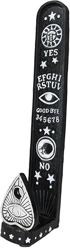 Miniatura 7 de Ebros Gift Mystic Ouija Spirit Trance Board with Evil Eye Planchette Tower - Soporte para incienso, quemador, figura ocultista, Wicca Witchcraft,