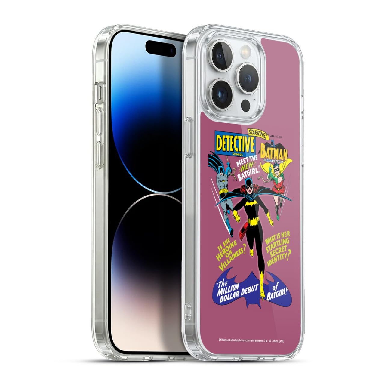 Funda de cómics Batman DC para iPhone 13 Pro Max de gel silicona suave 7