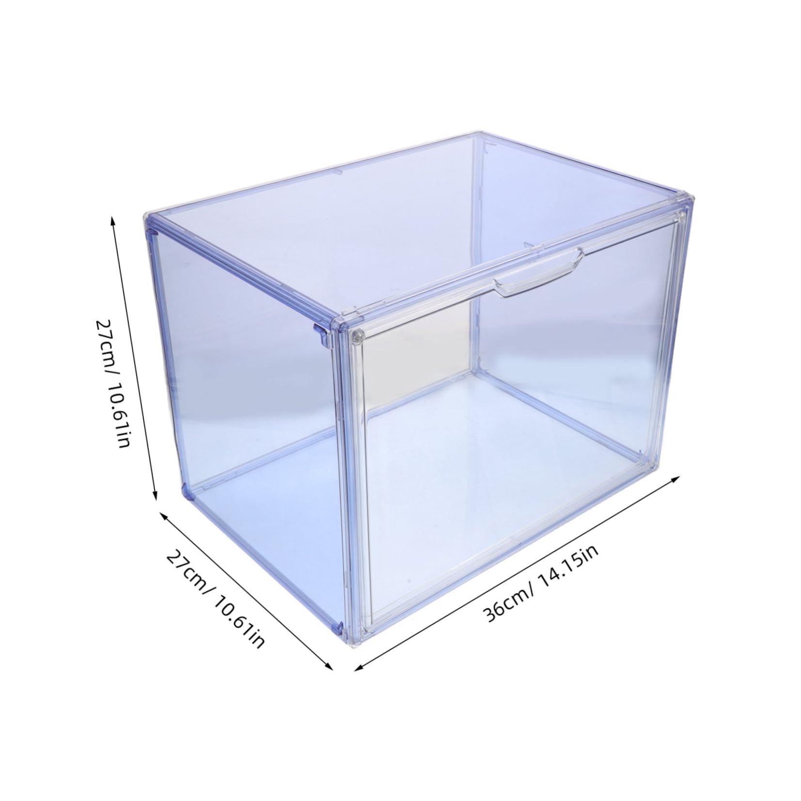 Caja Organizadora Transparente Apilable 2x10 para 14 6x10 , 6 Libros Pet