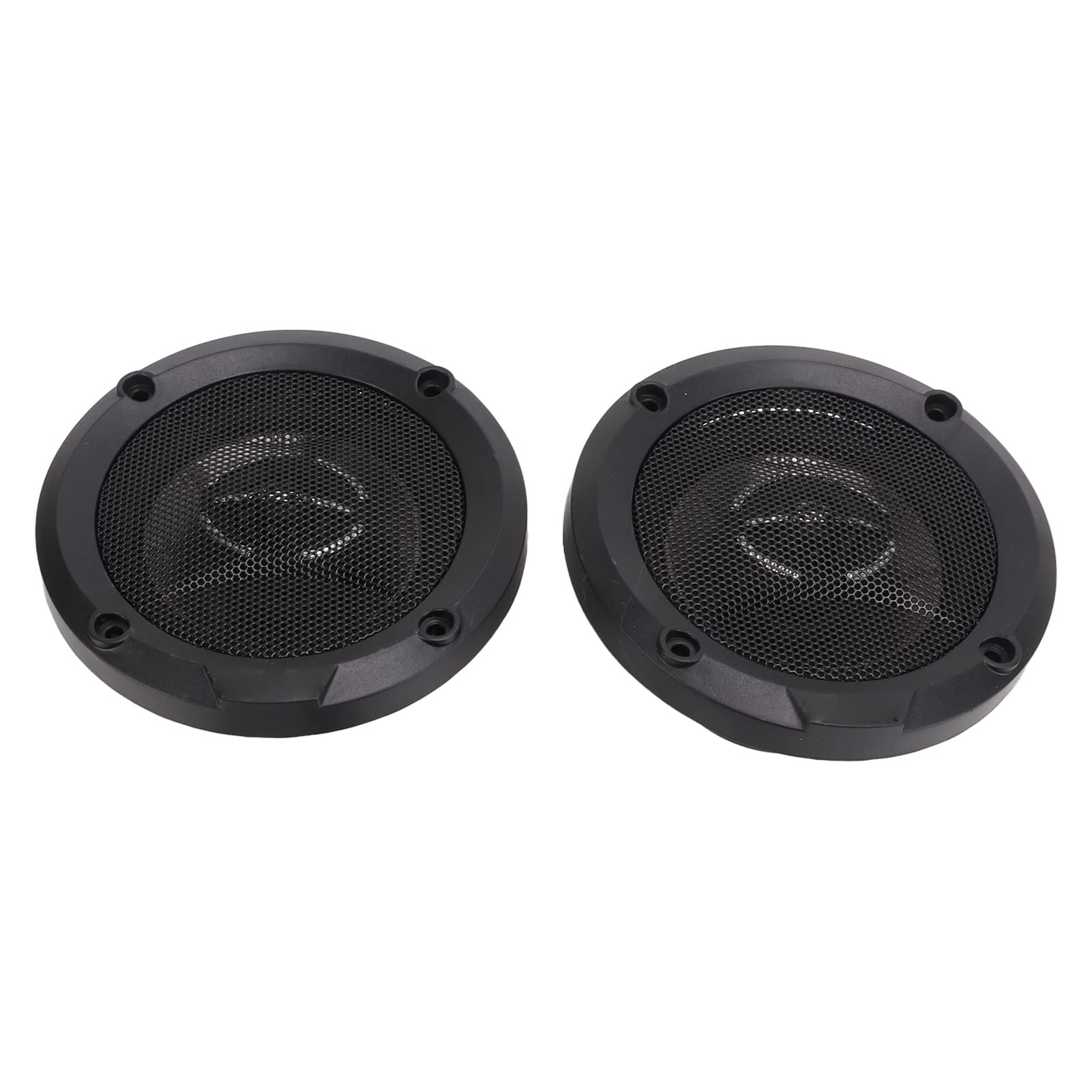 Kuuleyn Car Small Speaker, Car Audio Speakers, 2Pcs Car Audios Speaker ABS Metal Universal Dome Tweeter Flat High Frequency Response