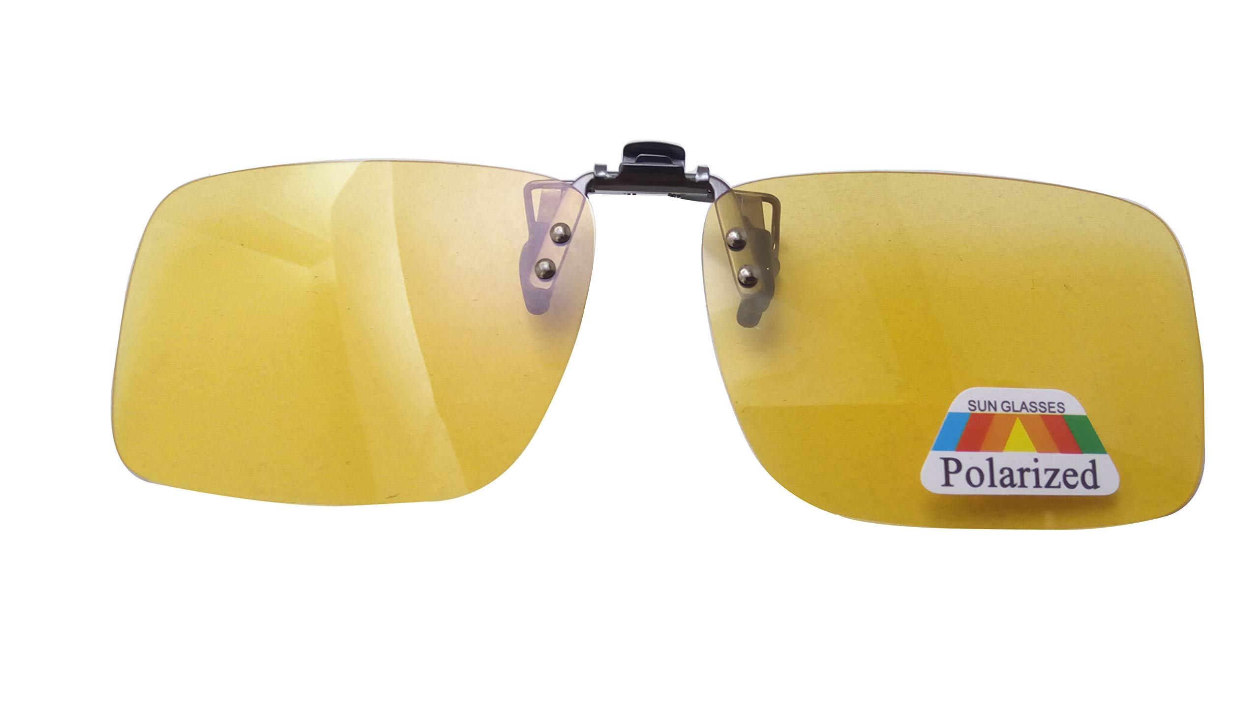 N Specs Polorized Clip Yellow Coloured Attachment Flip Cover For All Type Of Spectacle For Mens Womens
