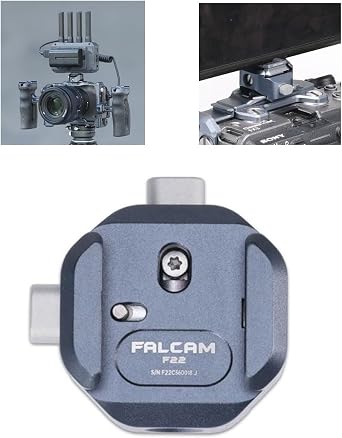 EACHSHOT FALCAM F22 Dual Head Base No Need to Screw, Suitable for Video Transmitter and Monitor, etc.