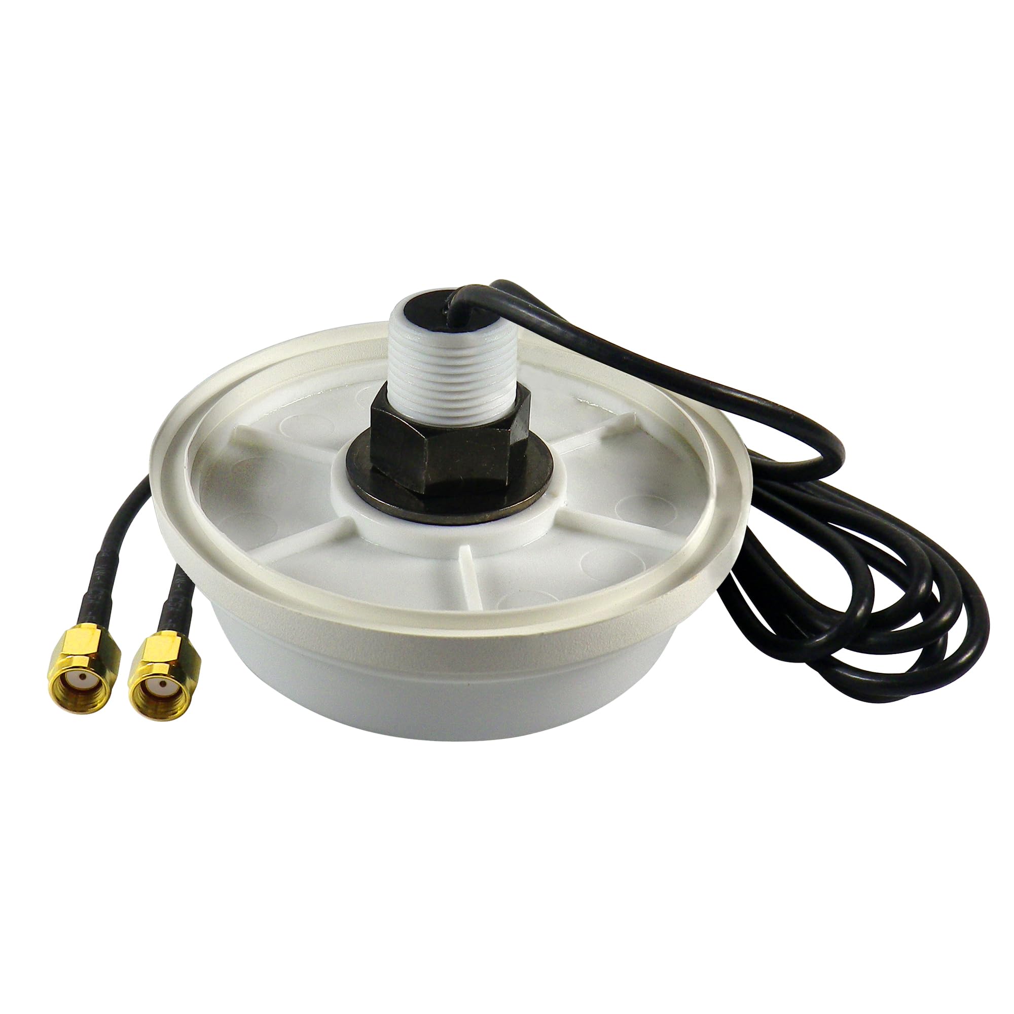 Antenna WiFi Omnidirezionale 2x2 MIMO 2.4/5 GHz - 3/5dBi, IP65, Cavi RP-SMA 150cm - Per Router, M2M, IoT