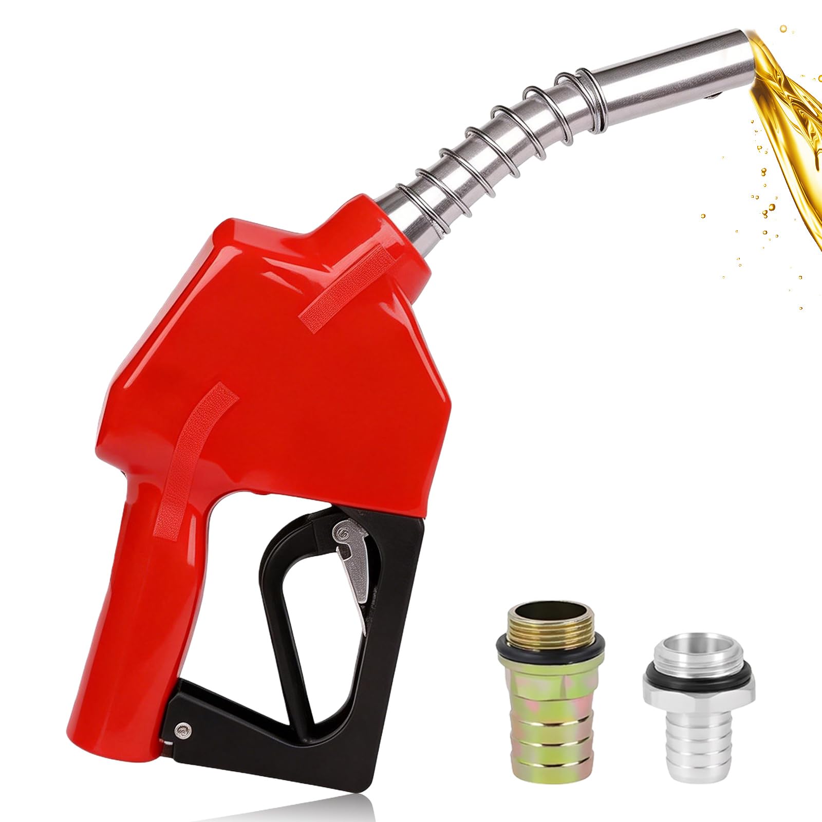 Pistolet De Distribution Avec Système D'arrêt Automatique: Buse Diesel Automatique, Raccord 1", Interface à 25mm, Pistolet De Carburant Pour Pompage Transvasement De Diesel Et Fuel Fioul