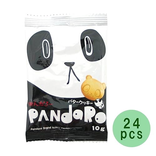 Miniatura 3 de Pandaro Panda en forma de galleta de mantequilla 0.2oz 24pcs Caja de galletas japonesas Yaokin Ninjapo