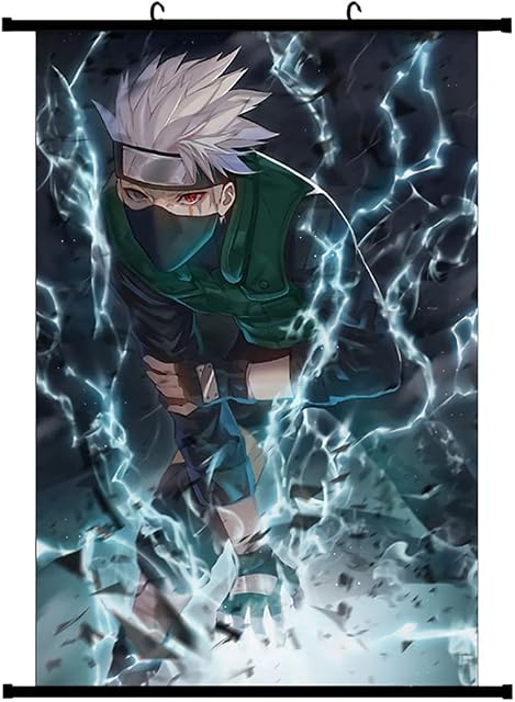 Anime Posters Scroll Kakashi Anime Wall Art Aesthetic Room Decor Canvas 40x60cm/16*24 Inches Poster Scroll Painting