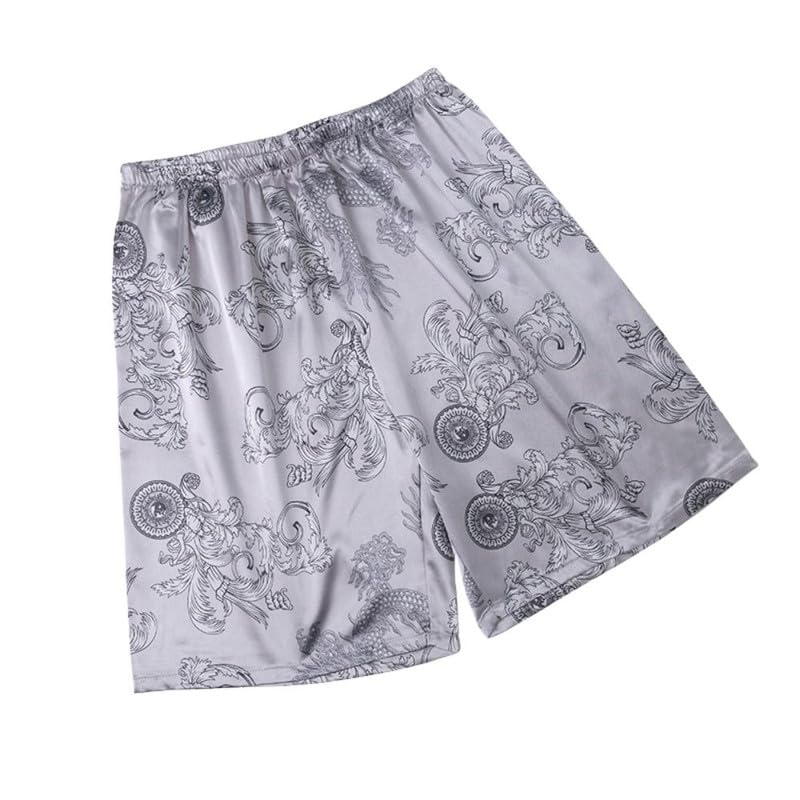 Men's Spring and Summer Floral Home Shorts Fashion Home Clothes Pajamas-image-48