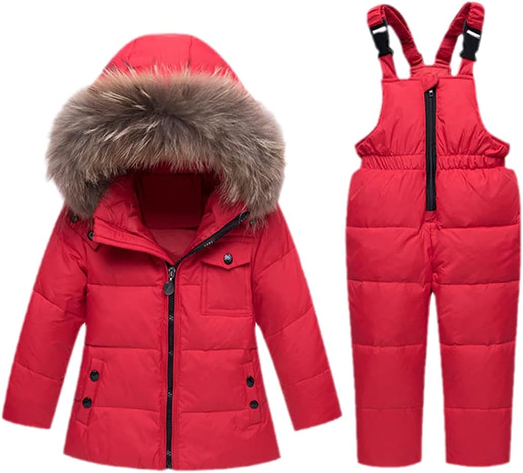 Winter Children's Sets Duck Down Boys Clothing Hooded Kids Coats for Girls Jackets