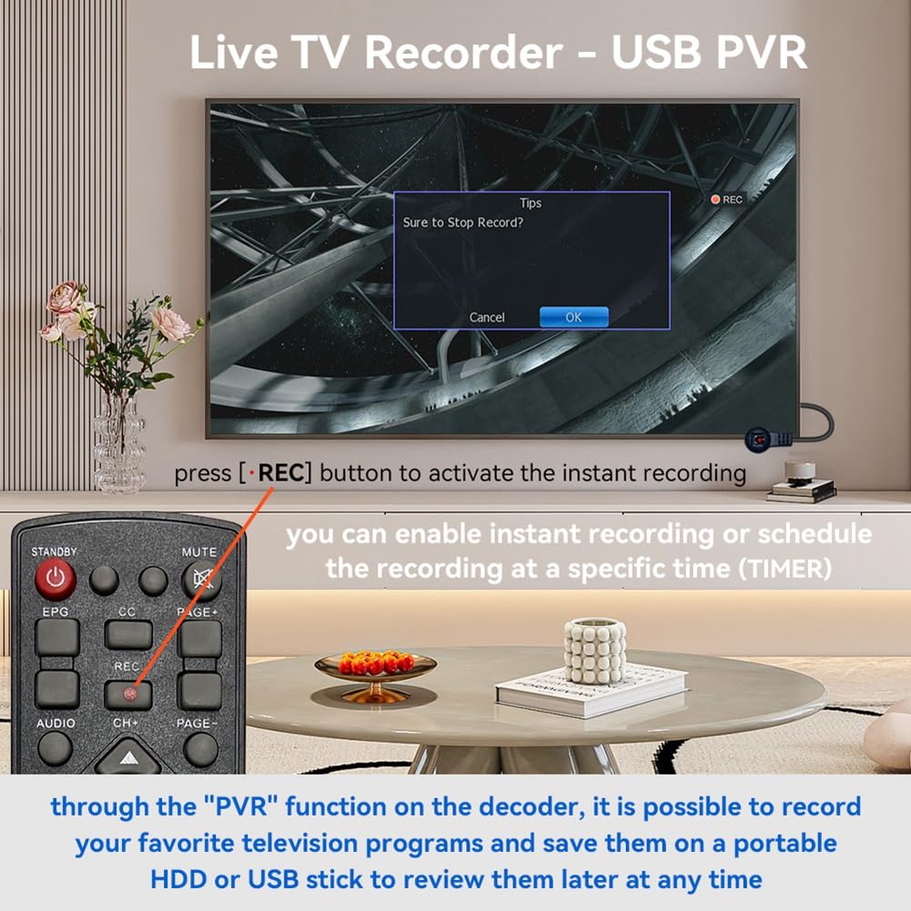 265 Decodifica HEVC Set Top Box per Decodificatore TV Terrestre Digitale Full HD DVB-T2 con Plug EU EU