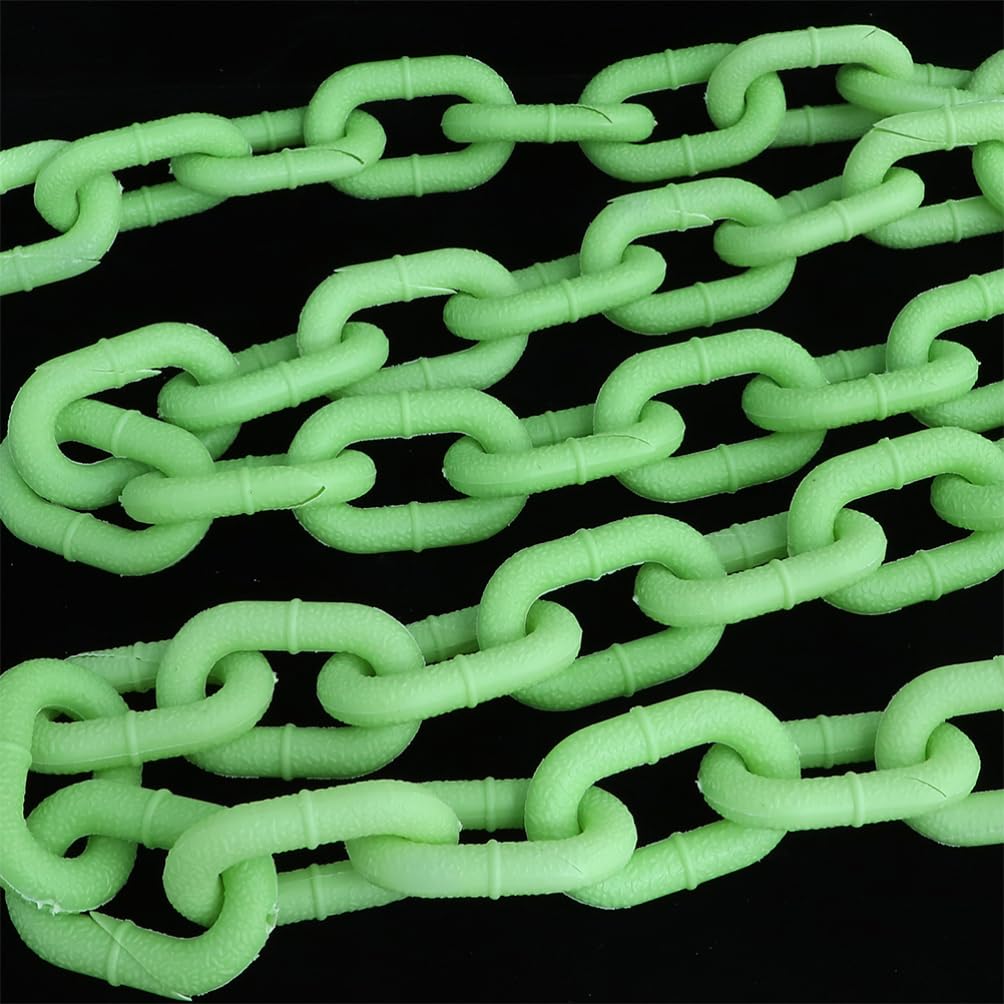 Catena di Plastica Luminosa per Halloween Catena Finta Che Si Illumina al Buio Oggetto di Scena per Cosplay e Feste