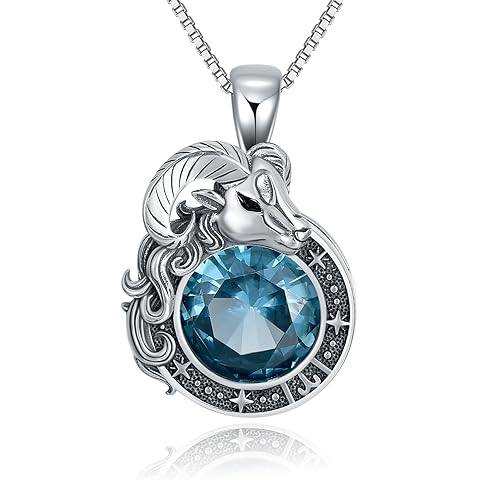 LONAGO Zodiac Sign Necklace Celestial Constellation Necklace Horoscope Astrology Zodiac Pendant Necklace Gift for Women