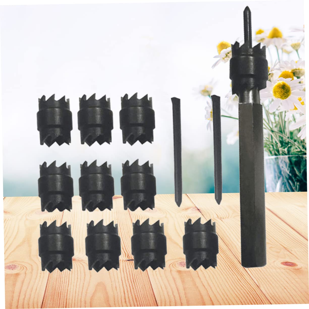 Set Punte Trapano Saldatura Punti Doppia Faccia 13 Pezzi Acciaio Inox Nero