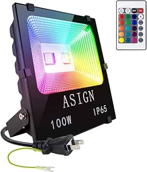 Amazon | LED投光器 RGB フラッドライト 16色 4モード ガーデンライト