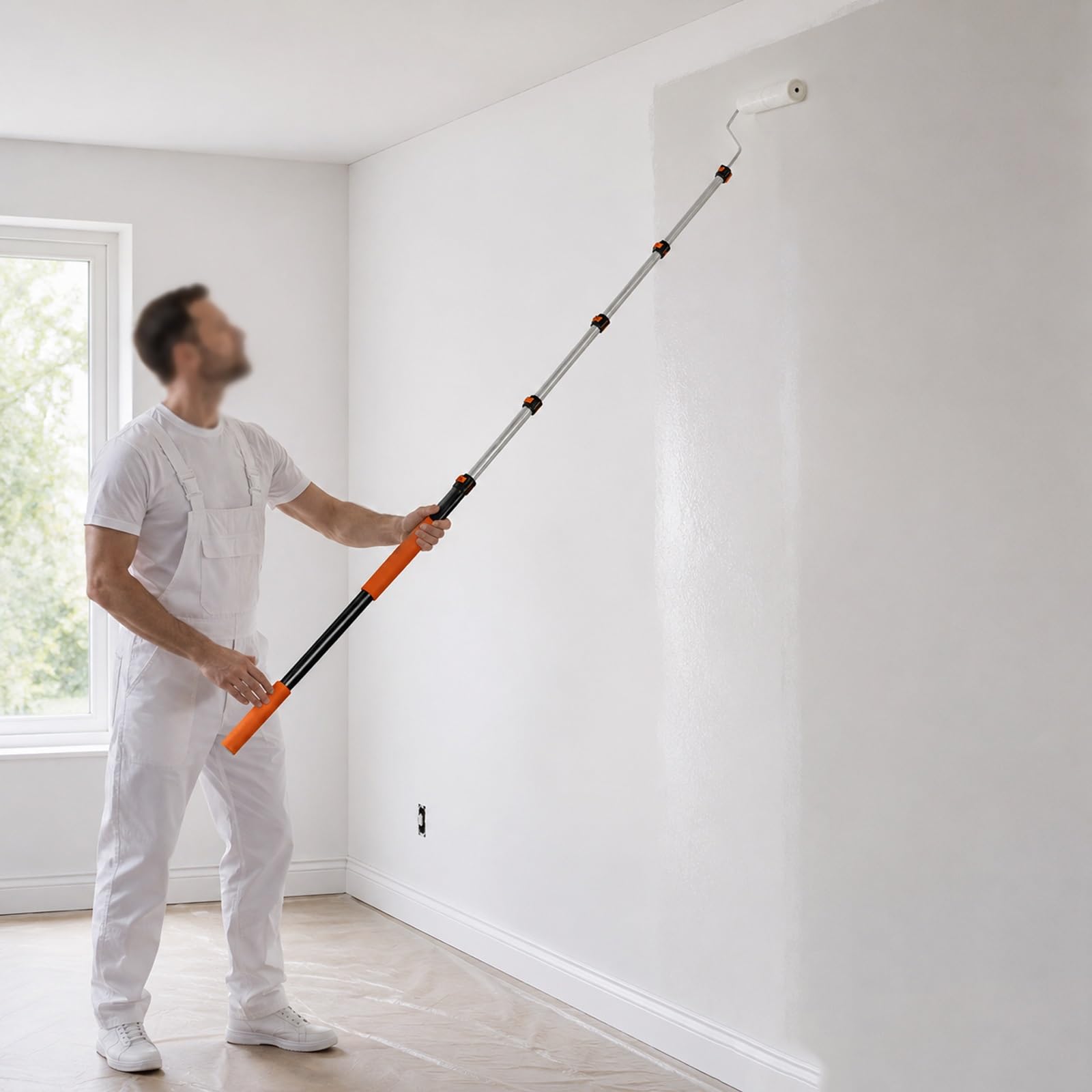 Perche Télescopique 0,96 a 3,6 M, Polyvalent Manche Télescopique
