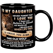 Fatbaby Birthday Coffee Mug - Gifts for Daughter From Dad, Dad To My Daughter - Mother s Day, Christmas, Thanksgiving, Farewell - Tea Cup, 11OZ