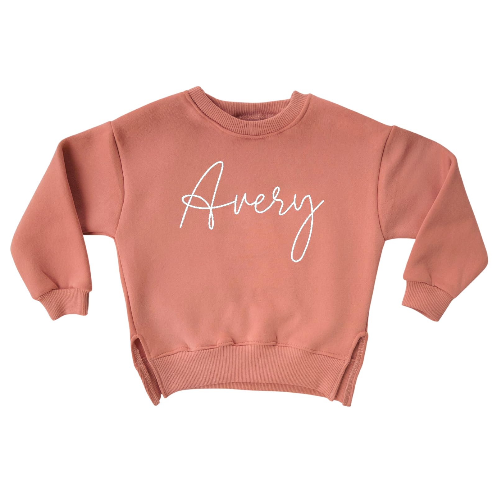 Rocket Bug Personalized Cozy Soft Crewneck Sweatshirt-Gender Neutral, name gift, baby, toddler, custom gift, coat, hoodie (Pink, 3T)