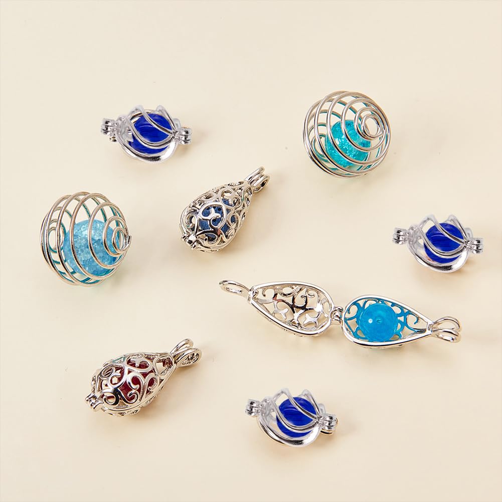 SUNNYCLUE 1 Boîte De 5 Colliers Diffuseurs D'Aromathérapie Avec 20