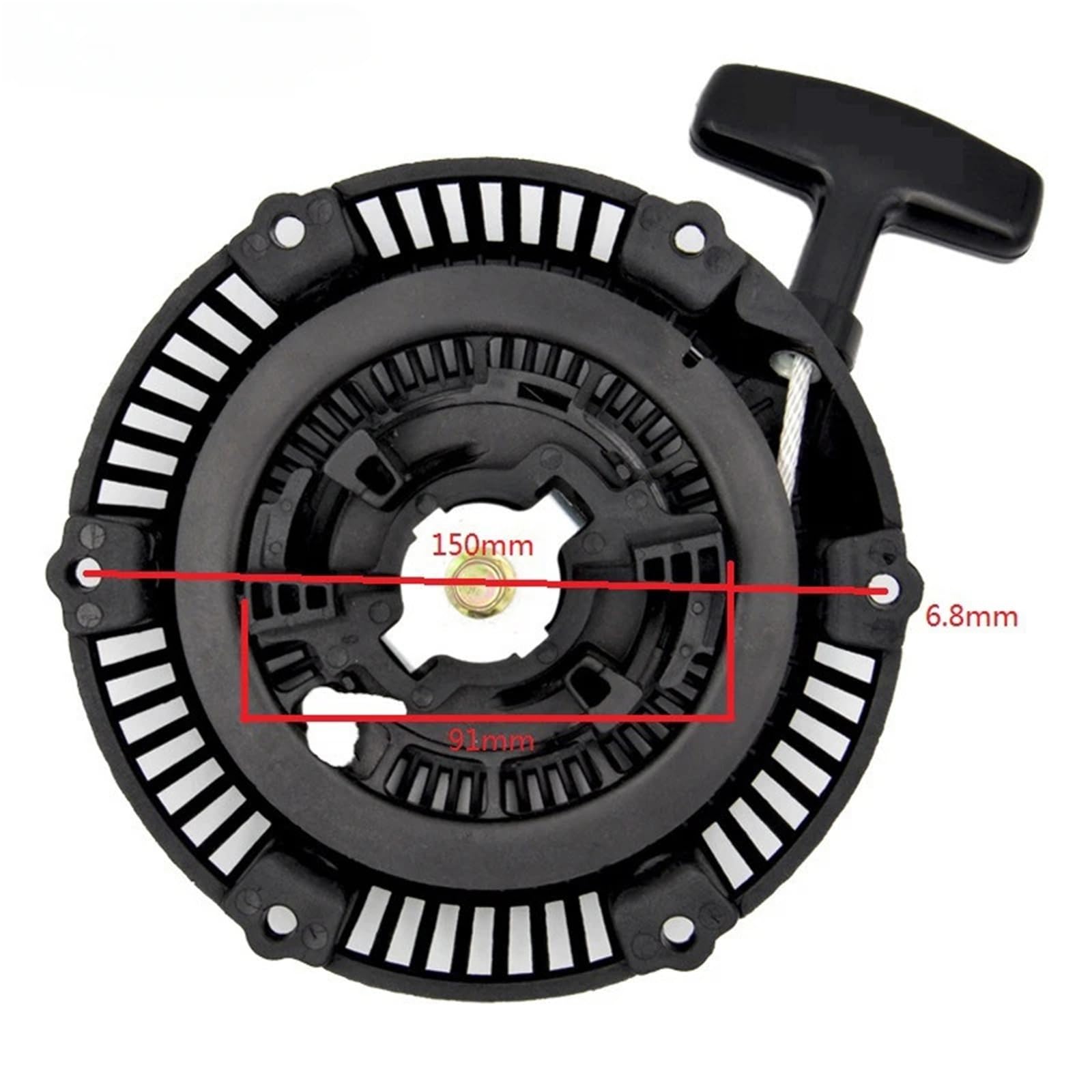 GX100 GENERTORE AVVIAMENTO A Strappo ASSEMBLAGGIO in Nylon CRICCHETTO for GX120 152F154F 156F 1KW 1.5W Tosaerba Pull Start Copertura in PLASTICA