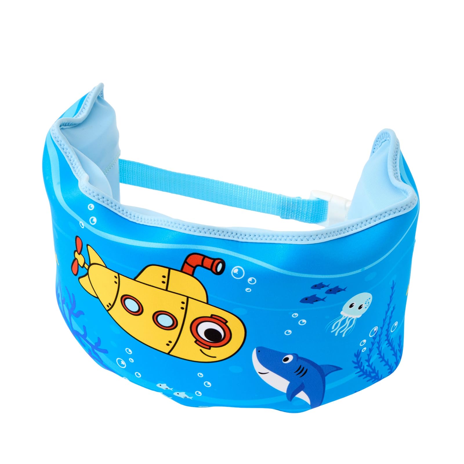 Gogokids Swim Belt for Kids, Adjustable Back Pool Floats for Swimming Training, Toddler Floaties Learn to Swim Equipment for Boys & Girls, Blue Shark