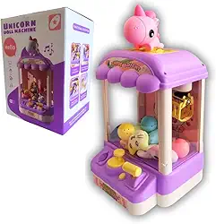 Mini Máquina De Pegar Ursinhos UNICORNIO, Máquina De Pegar Bichinhos De Pelúcia, Máquina De Garra Infantil, Mini Máquina De Pegar Pelúcia Com Sons, Máquina De Pegar Ursinhos De Brinquedo, Grua