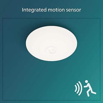 Philips Mauve Hareket Sensörlü Yuvarlak Tavan Lambası 6W 4000K Gün Işığı [Enerji Sınıfı E]