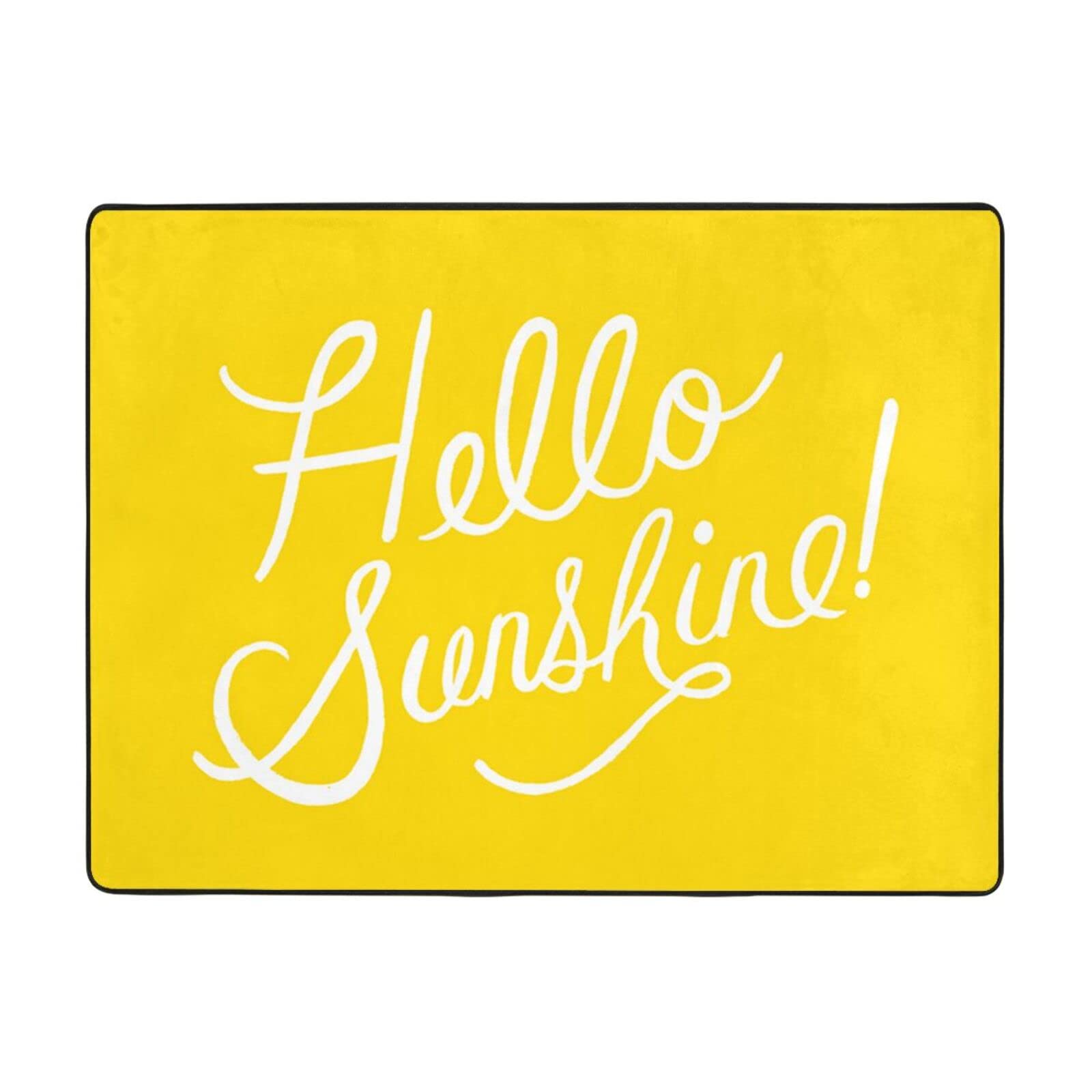 Tapis antidérapant BAFAFA Hello Sunshine ultra doux et lavable