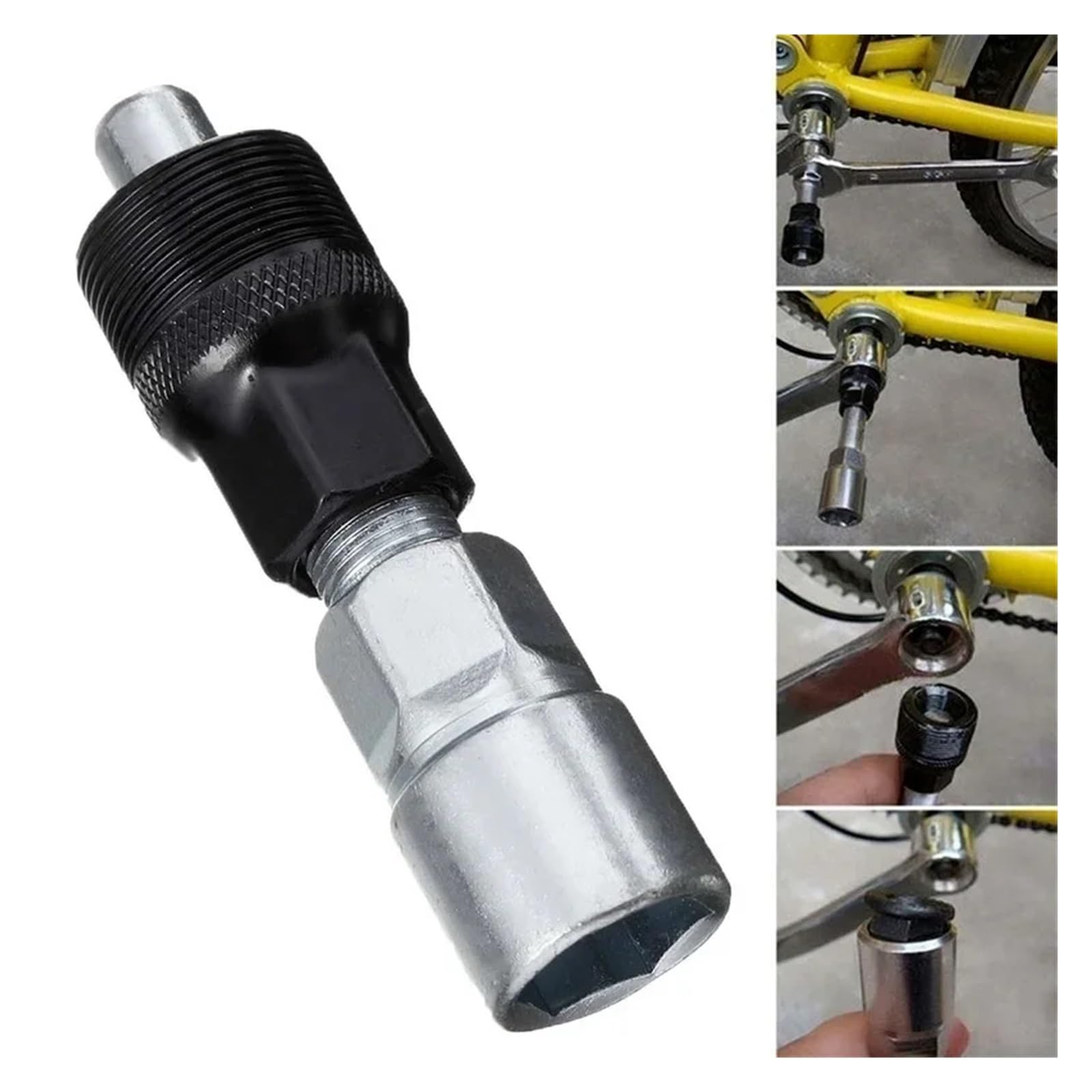 Extractor Bielas Bicicleta Herramienta Multifuncional for Platos y bielas Desmontables, Extractor, Herramienta de reparación Bicicletas, for pedalier