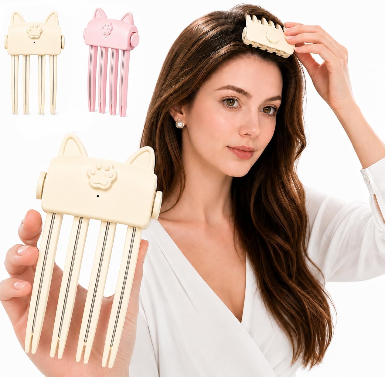 Photo 1 of Heated Root Volumizer Clip - Beige