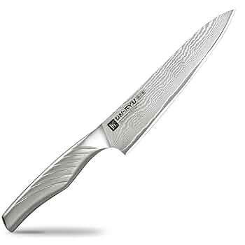 【ソラ様】UN-RYU (雲竜) ミドル三徳　包丁ダマスカス Amazon.co.jp : 下村工業 日本製 雲竜 ミドル 三徳 包丁