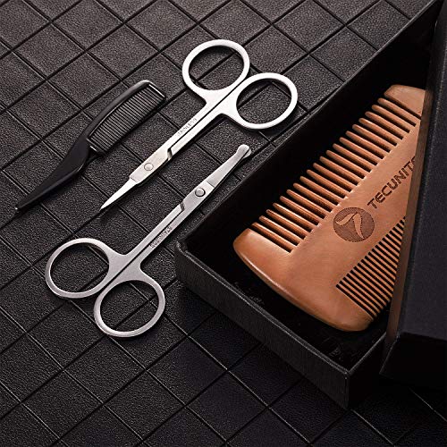 4 Pezzi Set Forbici Taglio Barba, Forbici