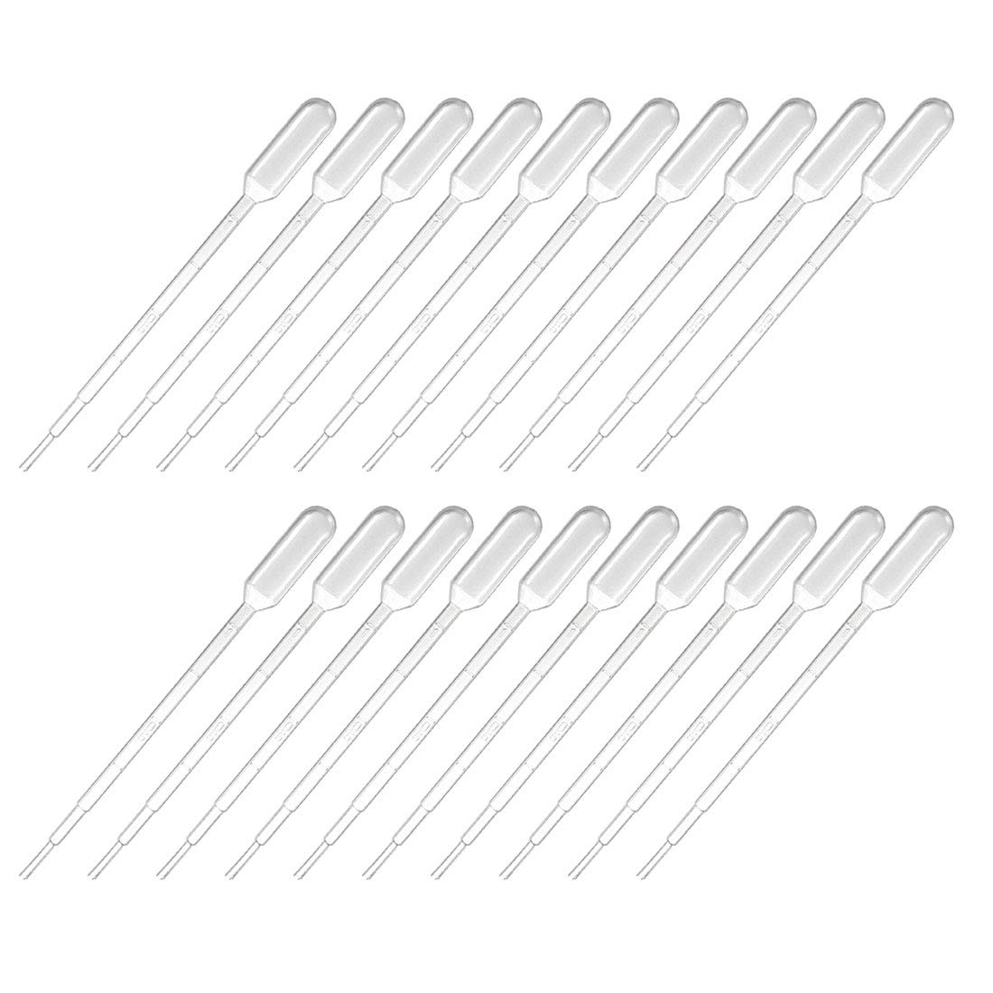 20 Transparente Einwegpipetten Aus Kunststoff – 2 Ml, Graduiert, 146 Mm Lang, Aus Polypropylen, Ideal Für Labor, Küche & DIY