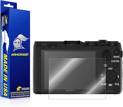 ArmorSuit Sony DSC-HX50V Camera Screen Protector Full Coverage MilitaryShield Screen Protector for Sony DSC-HX50V Camera - HD Clear Anti-Bubble Film