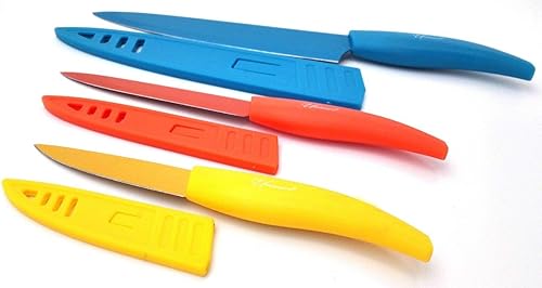 Miniatura 2 de Uniware Juego de cuchillos de acero inoxidable de 3 piezas con funda