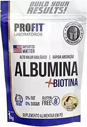 Albumina + Biotina 1kg Proteína do Ovo Refil Profit (Refil, Baunilha)