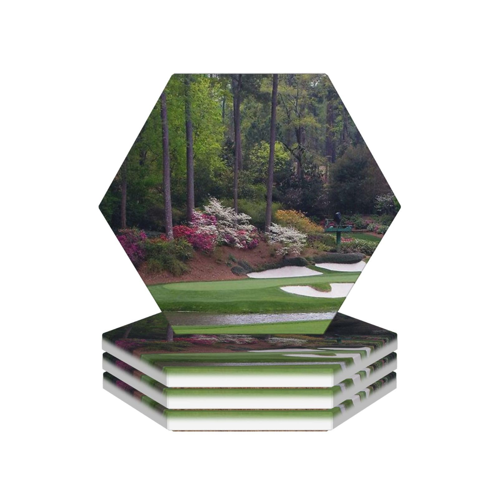 Dessous de verre golf de qualité supérieure en céramique imprimée haute définition