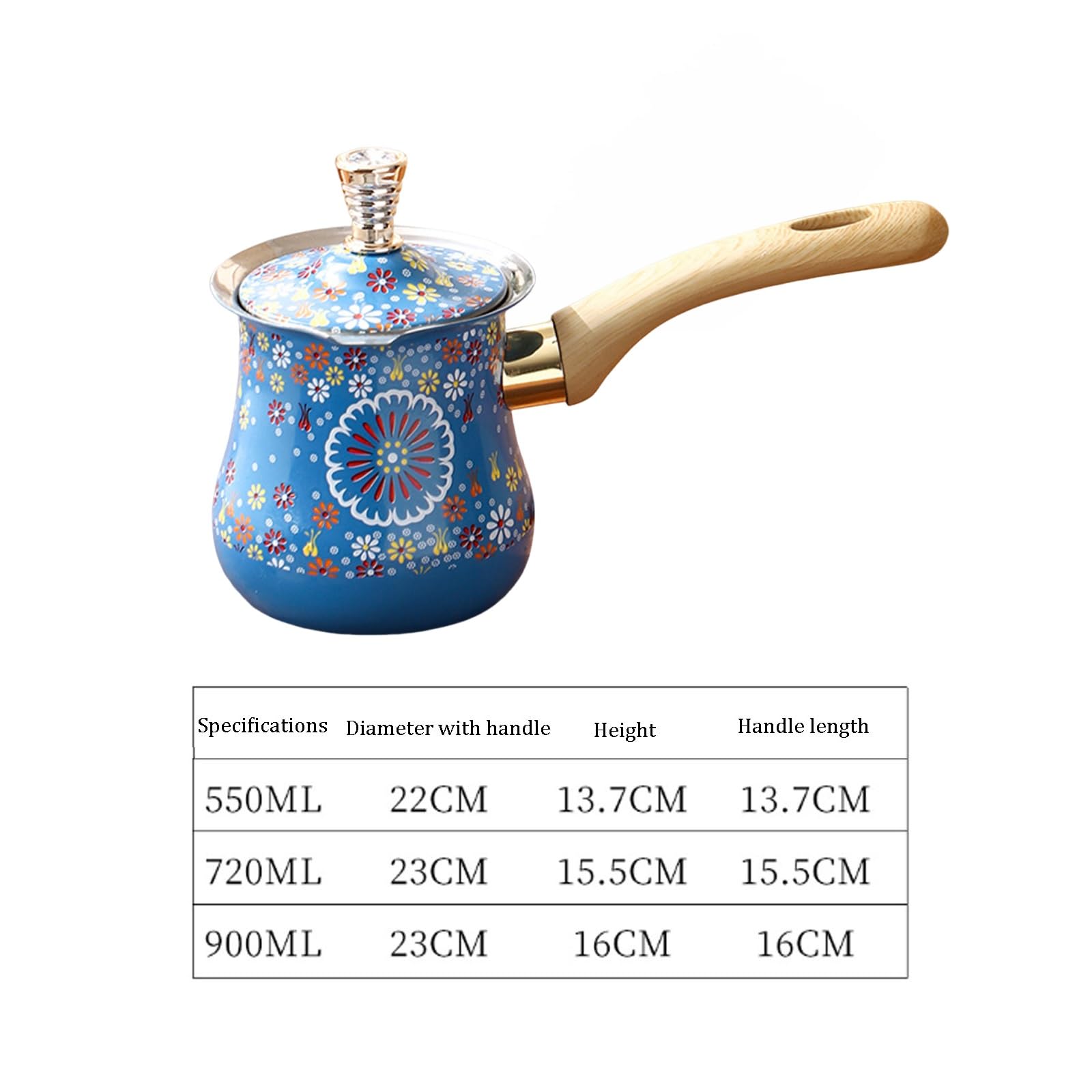 Dzbanek do kawy po turecku ze stali nierdzewnej, izolowany dzbanek do mokki z precyzyjną wylewką, dzbanek na napoje wielokrotnego użytku,(720ml)