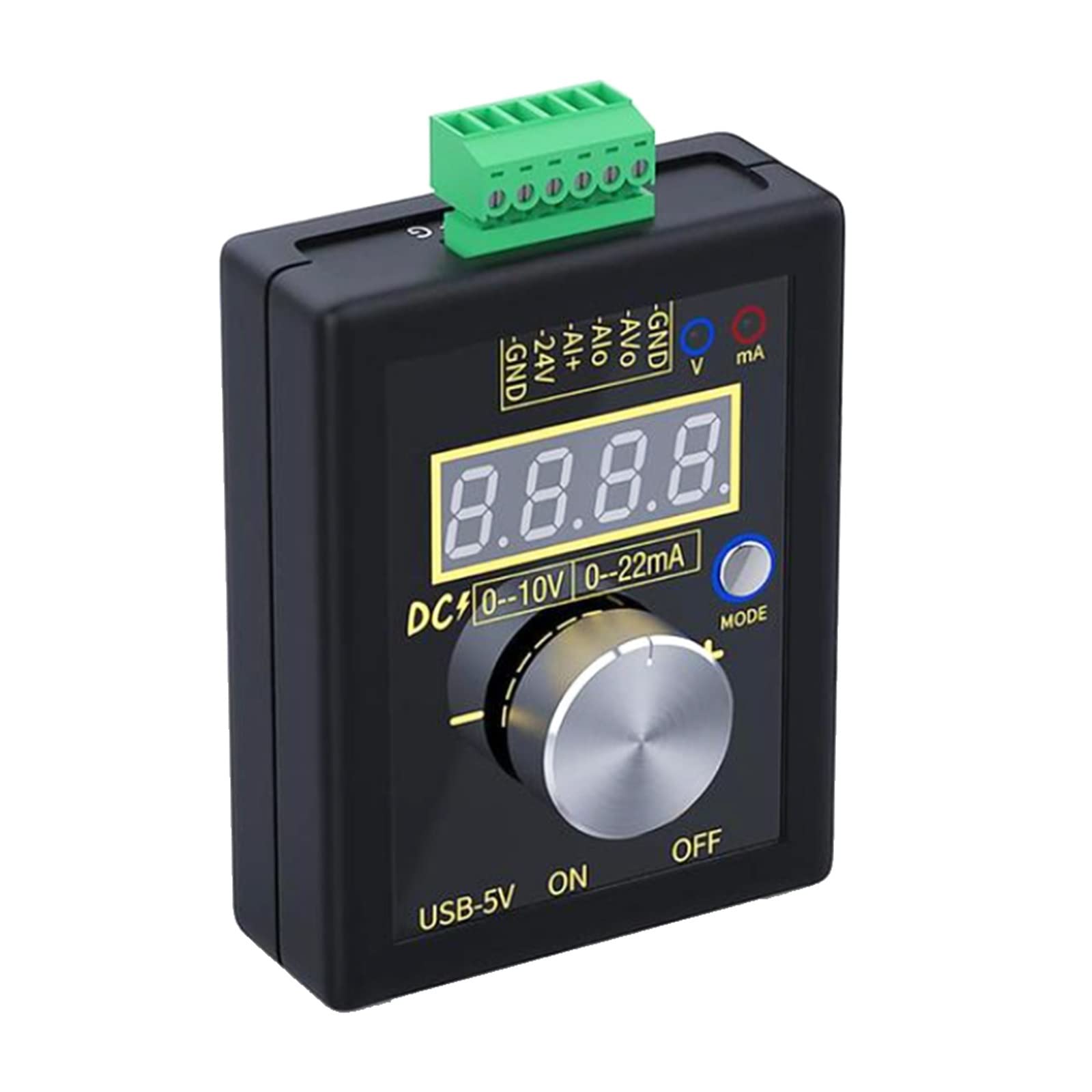 Multimetro Digitale Intelligente Ricaricabile Generatore di Segnale di Tensione Digitale Trasmettitore di Corrente Strumenti di Misura elettronici Professionali (con Batteria)