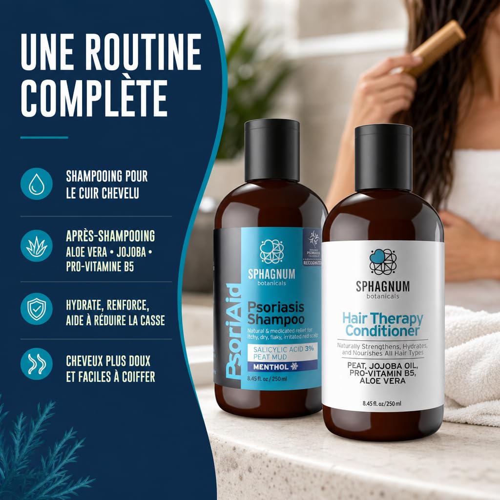 Sphagnum Botanicals Set Shampoing Psoriasis et Après-shampoing