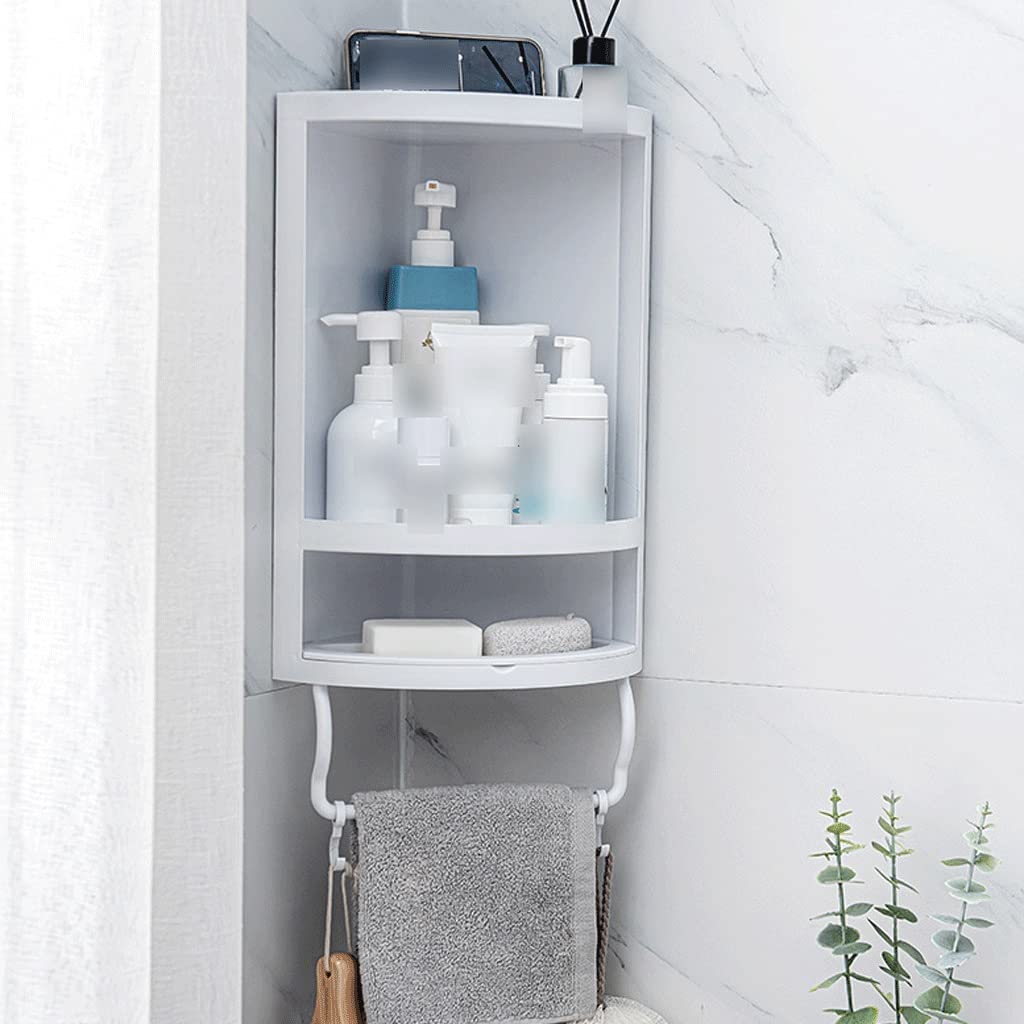 Badezimmerregal Badezimmer kostenloses Regal Küchenecke Rack Rack Bad Badezimmer Regal Lagerständer Schminktisch Kosmetik Organizing Rack Schwebendes Regal (Color : A)
