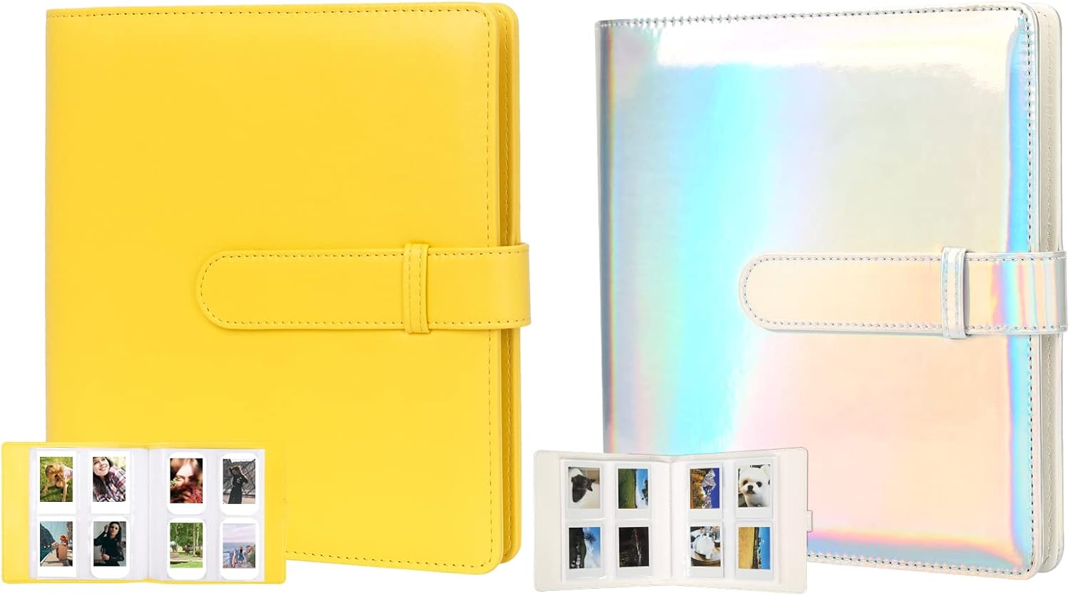 2Packs 256 Pockets Photo Album for Fujifilm Instax Mini LiPlay 11 90 70 50S 26 25 9 8+ 8 7S Instant Camera/Mini Link SP-1 Printer, Polaroid Snap SnapTouch PIC-300 Z2300 Mint Zip Instant Camera Printer