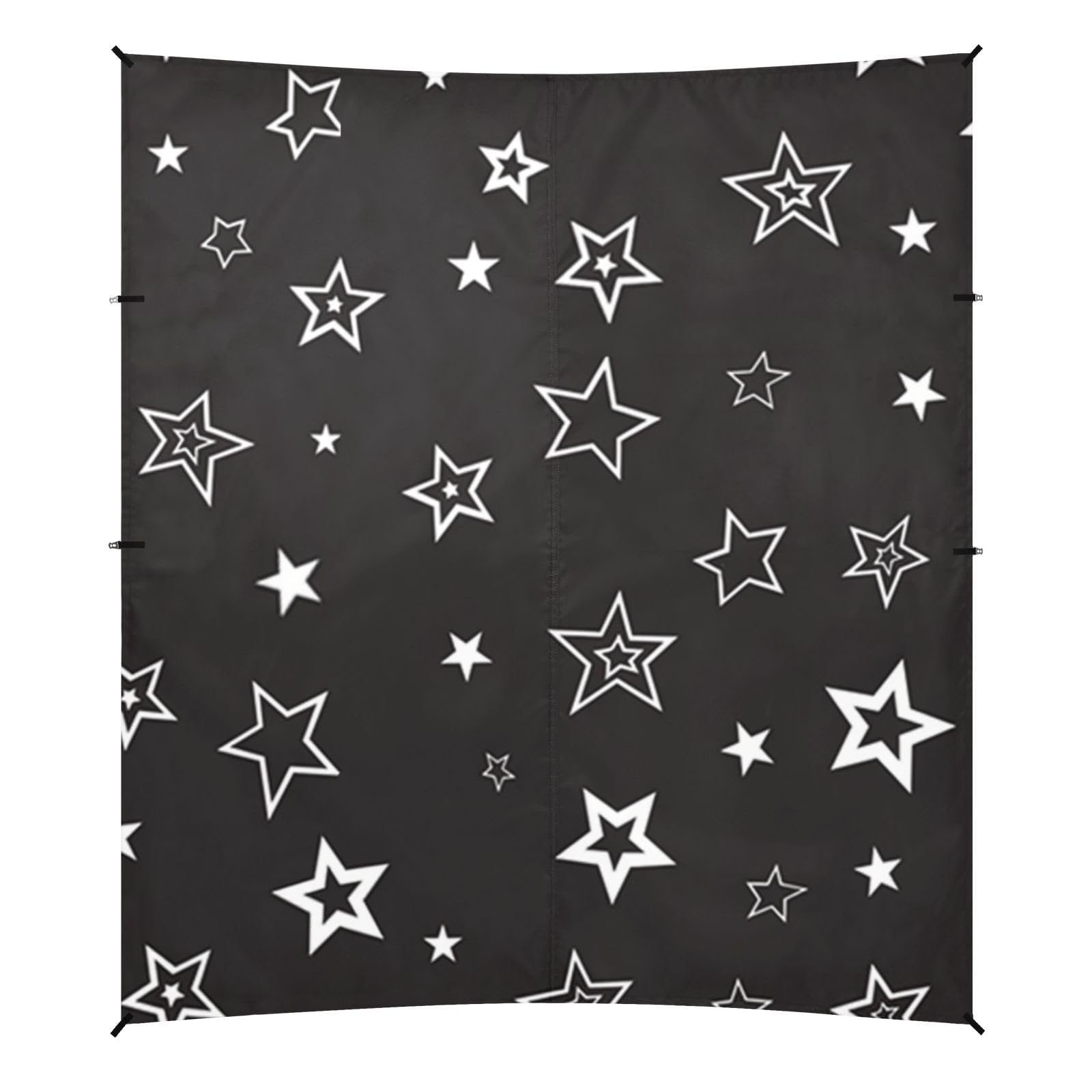 Black Star - Tienda de campaña de playa plateada UPF50 resistente al agua con sacos de arena, pala de arena, postes para camping, pesca, diversión en el patio trasero