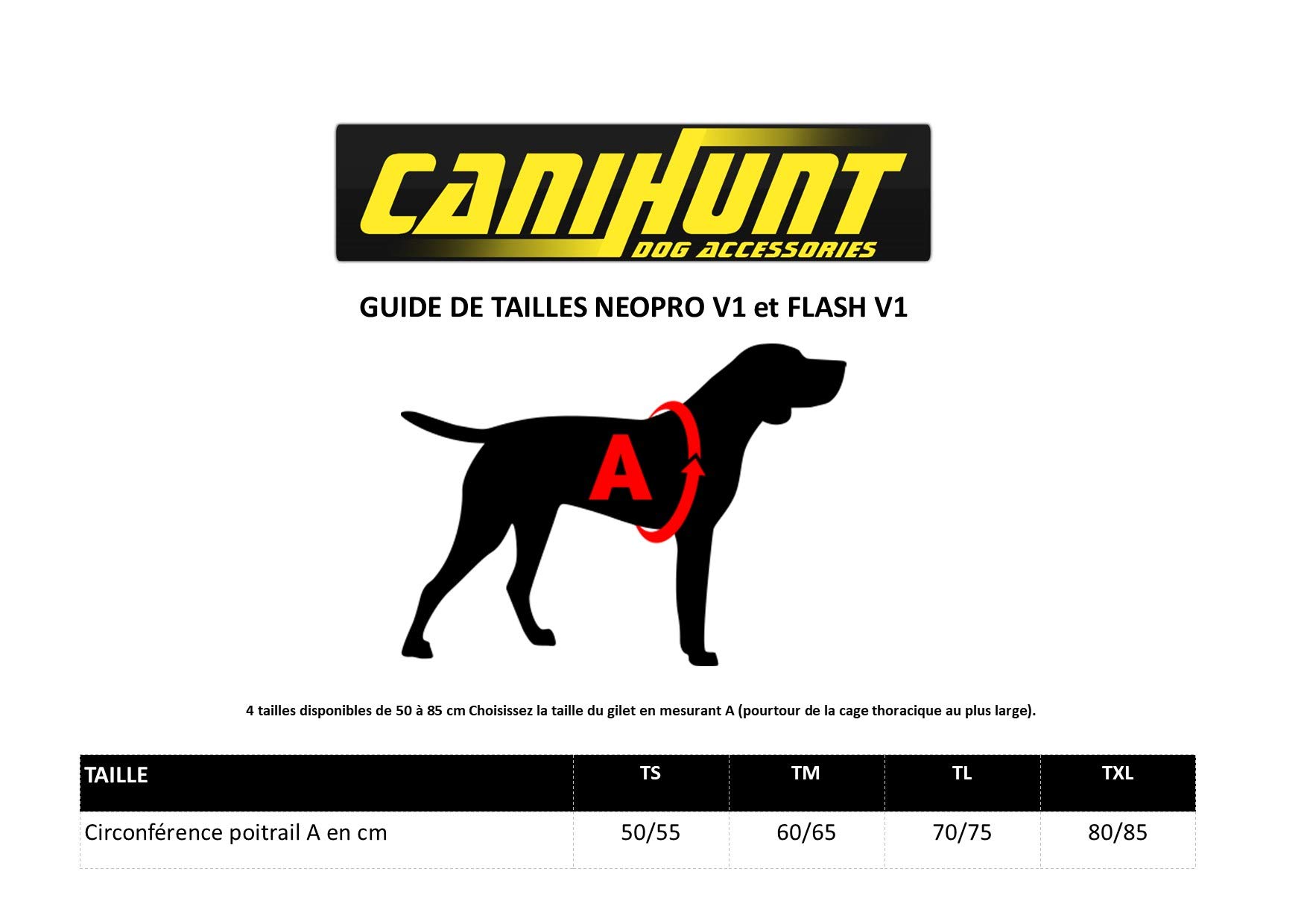 CANIHUNT Gilet DE FLOTTAISON NEOPRO V2 (M)