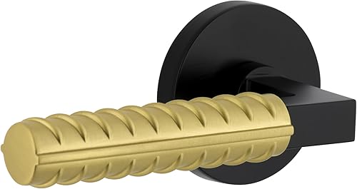 Viaggio 603125 Palanca de refuerzo Contempo con roseta Circolo Doble, latón satinado negrosatinado